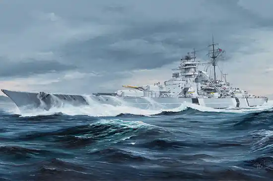 1 350 Trumpeter 05358 German Bismarck Battleship Plastic Modelbouwpakket Beperkte Voorraad