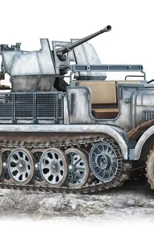 1 72 ACE 72573 3,7cm Flak 36 auf Fahrgestell mZgKw 5t Sd.Kfz.6/2 Plastic Modelbouwpakket Express Levering