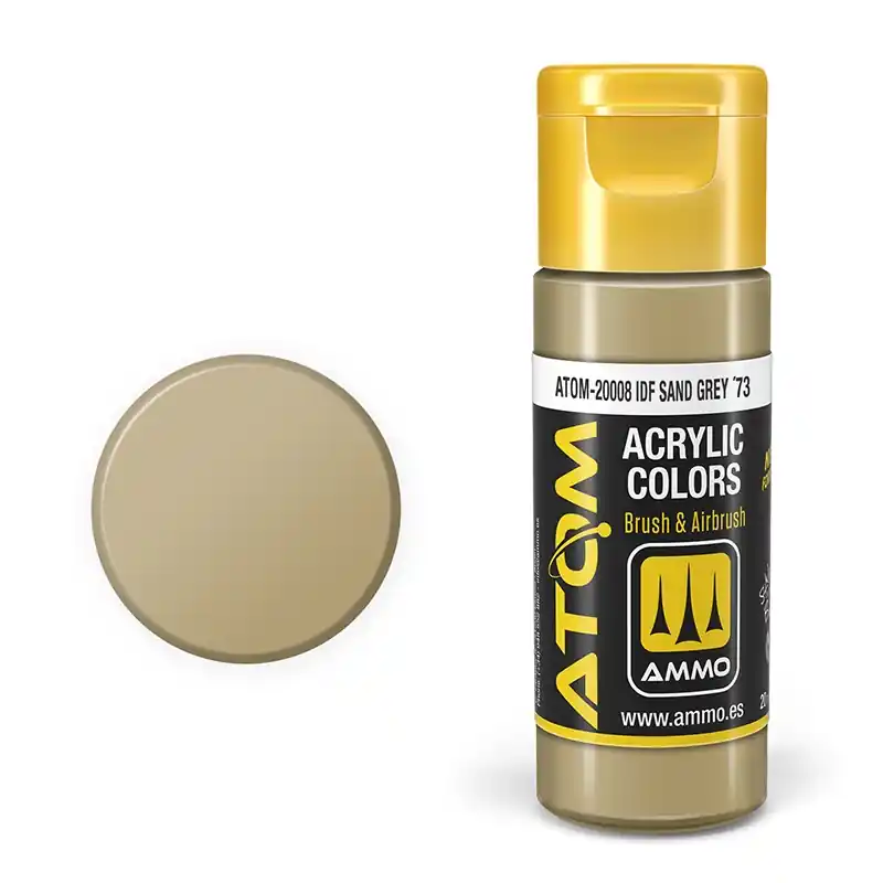AMMO MIG 20008 ATOM - IDF Sand Grey RAL73 - Acryl - 20ml Verf flesje Uitverkoop