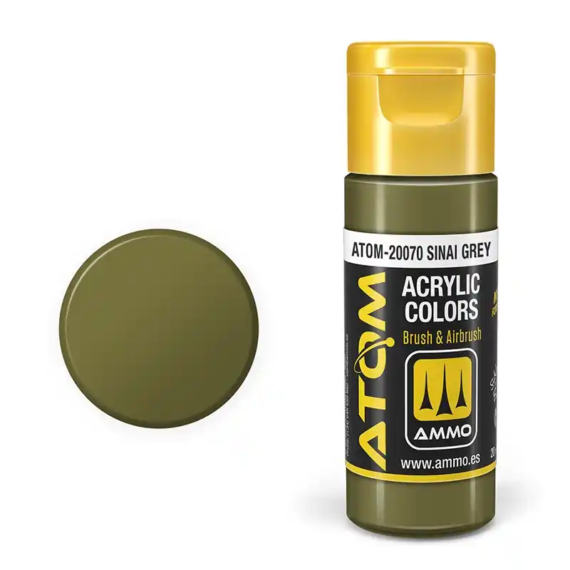 Fabrieksprijs AMMO MIG 20070 ATOM - Sinai Grey - Acryl - 20ml Verf flesje
