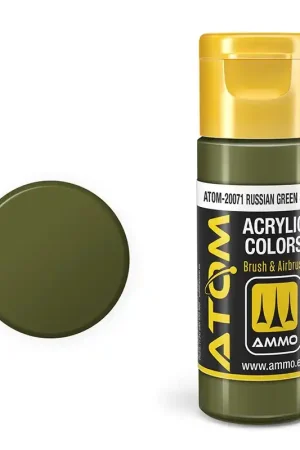 AMMO MIG 20071 ATOM - RUSSIAN Green 4BO - Acryl - 20ml Verf flesje Finale Uitverkoop