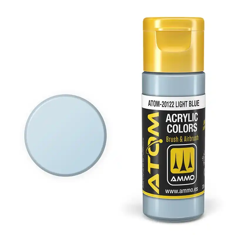 AMMO MIG 20122 ATOM - Light Blue - Acryl - 20ml Verf flesje Exclusieve Aanbieding
