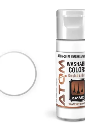 AMMO MIG 20177 ATOM - Washable White - Acryl - 20ml Verf flesje Betrouwbaar