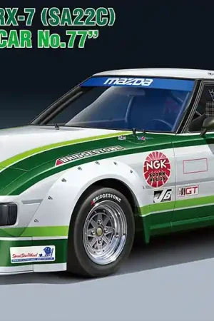 1 24 Hasegawa 20661 Mazda Savanna RX-7 (SA22C) 1979 Portland Car No.77 Plastic Modelbouwpakket Korting