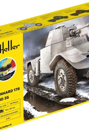 Weekendaanbieding 1 35 Heller 35325 Panhard 178 AMD 35 - Starter Kit Plastic Modelbouwpakket