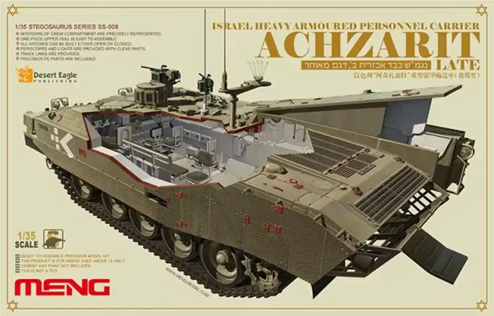 Alleen Vandaag 1 35 MENG SS008 Israel heavy armoured personnel carrier Achzarit - Late Plastic Modelbouwpakket