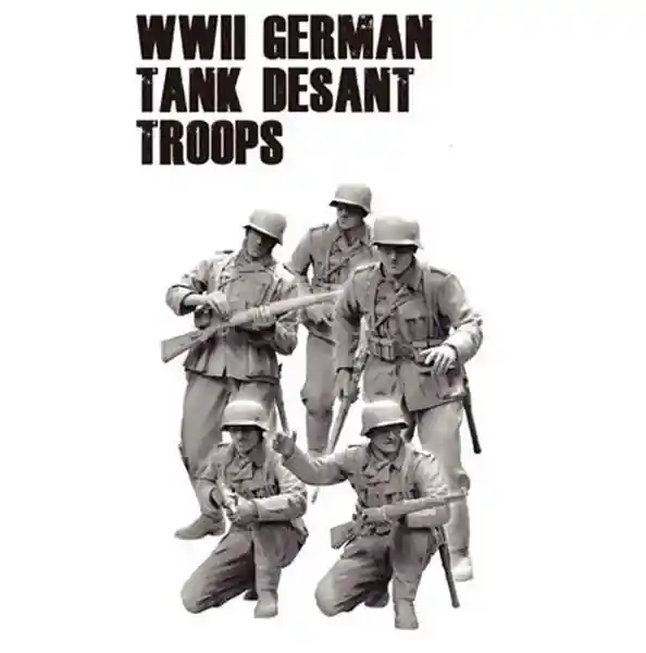 1 16 Das Werk DWF016 WWII Duitse Tank Desant Troepen - 5 Resin Figuren Resin onderdeel Merkproduct