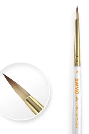 Uitverkoop AMMO MIG 8716 Collection Brushes - Penseel Conisch 2 Pense(e)l(en)