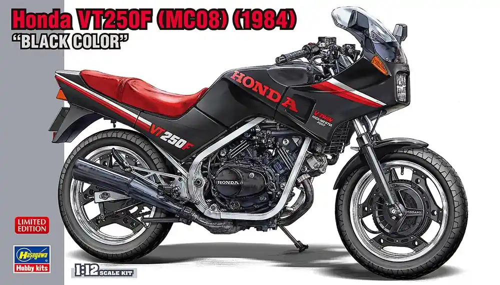 1 12 Hasegawa 21755 Honda VT250F (MC08) (1984) "Black Color" - Limited Edition Plastic Modelbouwpakket Shop Nu