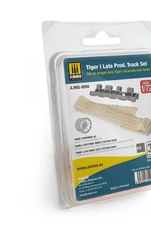 1 72 AMMO MIG 8950 Tiger I Late prod. Tracks Set - Resin Detailing Set Resin onderdeel Weekendaanbieding
