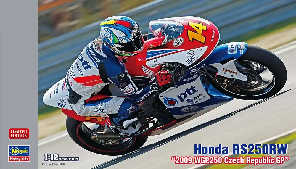 Nu Kopen 1 12 Hasegawa 21757 Honda RS250RW "2009 WGP250 Czech Republic GP" Race Motorfiets Plastic Modelbouwpakket