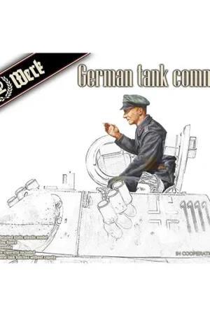 1 16 Das Werk 16007 Duitse Tankcommandant - WWII Figuur Plastic Modelbouwpakket Alleen Vandaag