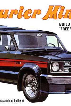 Weekendaanbieding 1 25 AMT 1210 Ford Courier Minivan - Amerikaanse Auto Plastic Modelbouwpakket
