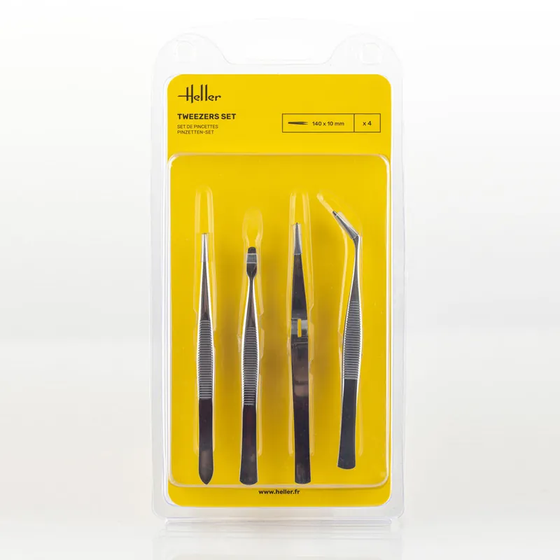 Heller 99023 Hobby Pincettenset - 4 stuks Gereedschap Populair