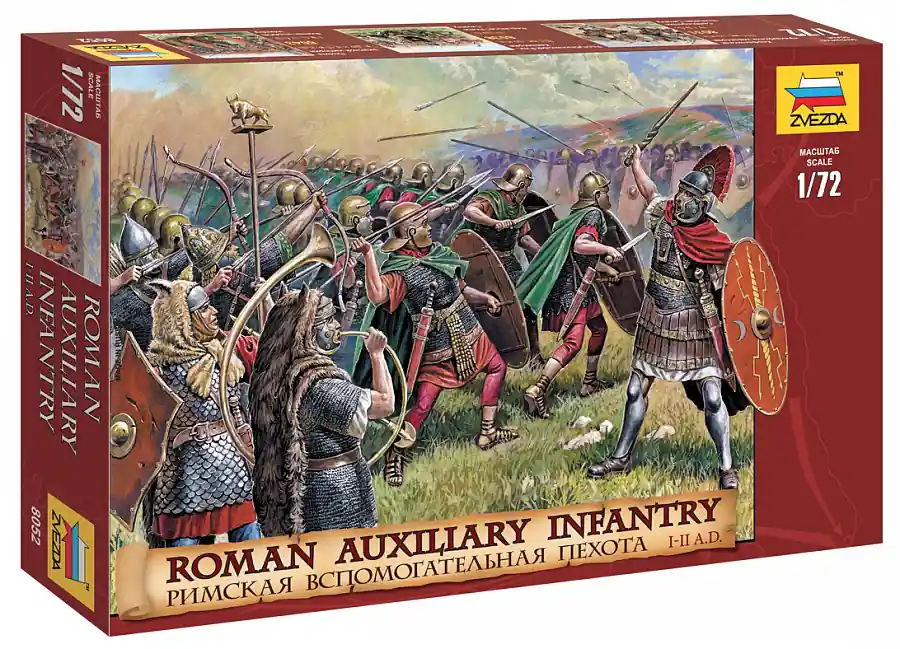 1 72 Zvezda 8052 Roman Auxiliary Infantry - I-II centuries AD - Figuren Plastic Modelbouwpakket Veilige Betaling