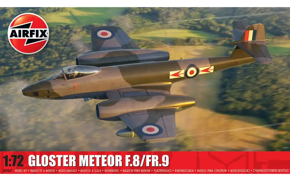 1 72 Airfix 04067 Gloster Meteor F.8/FR.9 - Straaljager Plastic Modelbouwpakket Laatste Versie