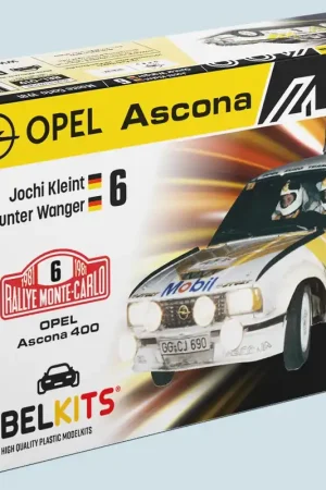 1 24 Belkits 019 Opel Ascona 400 - Rally Monte Carlo 1981 - Rally Auto Plastic Modelbouwpakket Koopje