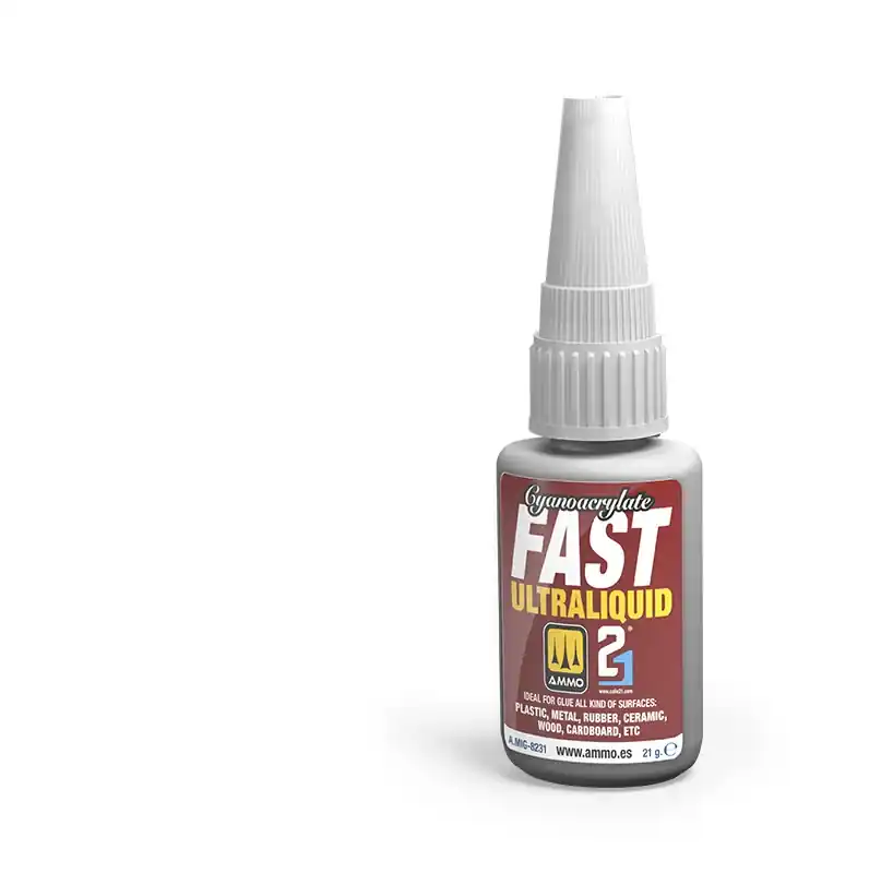 AMMO MIG 8231 Cyanocrylaat Snel Ultraliquid voor Plastic, Metaal, Hout en Resin - 21gr Lijm Koop Online