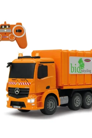 1 20 Jamara 405079 RC Vuilniswagen Mercedes-Benz Antos Truck - Oranje - 2,4GHz RC Model Kant en Klaar Alleen Vandaag