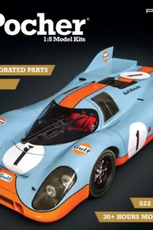 1 8 Pocher HK118 Porsche 917K - Gulf edition - Raceauto Metalen Modelbouwpakket Alleen Vandaag