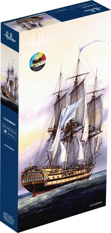 Superprijs 1 150 Heller 58889 Lijnschip Le Glorieux - Starter Kit Plastic Modelbouwpakket