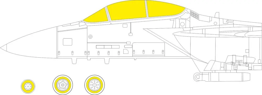 1 72 Eduard CX675 F-15D Maskering - Italeri Accessoires set Uitverkoop