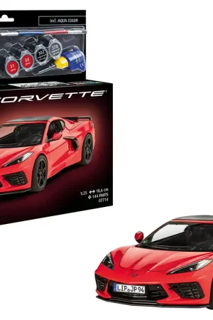 1 25 Revell 67714 Chevrolet Corvette C8 Coupe - Sport Auto - Model Set Plastic Modelbouwpakket Beperkt Aanbod