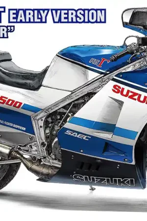1 12 Hasegawa 21760 Suzuki RG500Γ - 1985 - Vroege Versie - Blauw met Wit - Motorfiets Plastic Modelbouwpakket Premium
