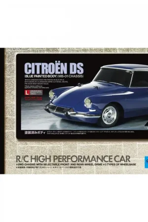 1 10 Tamiya 47502 RC Citroën DS - MB-01 - met Blauwe Body - Auto RC Plastic Modelbouwpakket Nu Kopen