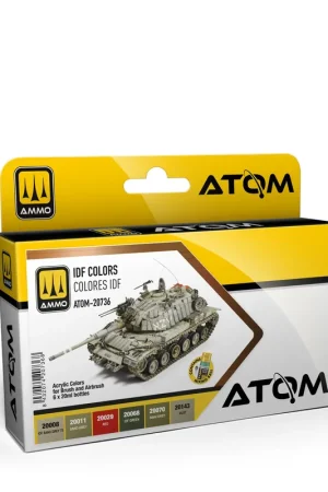 AMMO MIG 20736 ATOM - IDF Tank Kleuren - Acryl Set 6x20ml Verf set Speciale Aanbieding