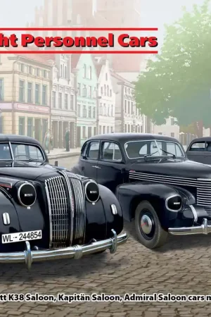 Koop Vandaag 1 35 ICM DS3504 Wehrmacht Personnel Cars (Kadett K38 Saloon, Kapitan Saloon, Admiral Saloon) Plastic Modelbouwpakket