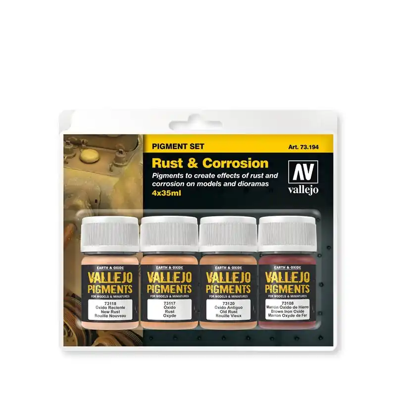 Vallejo 73194 Rust & Corrosion - Pigment set Effecten set Premium