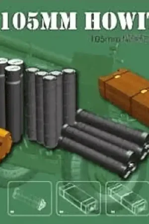 Express Levering 1 35 AFV Club 35184 Ammunition crates and containers for 105mm Howitzer Plastic Modelbouwpakket