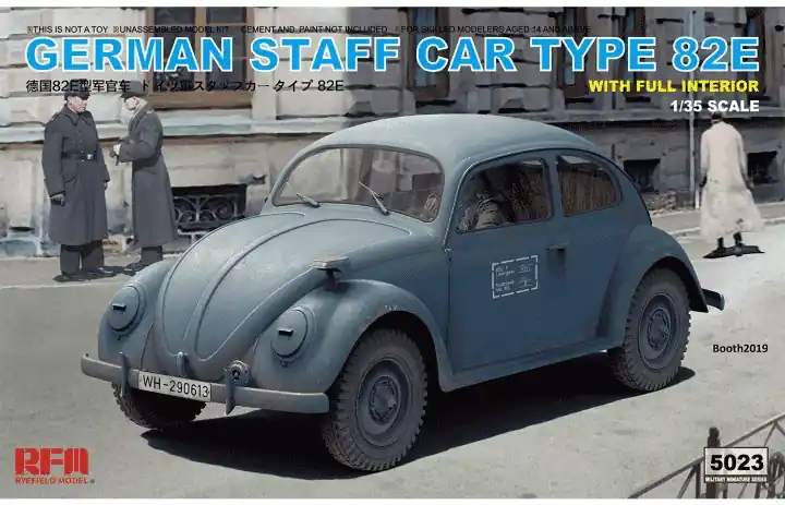1 35 Rye Field Model 5023 German Staff Car Type 82E Plastic Modelbouwpakket Premium