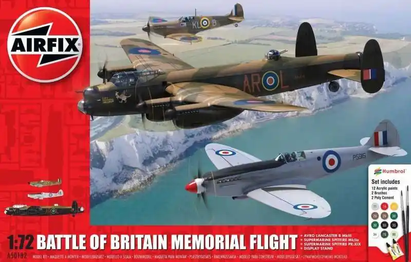 1 72 Airfix 50182 Battle of Britain Memorial Flight - Gift Set Plastic Modelbouwpakket Weekendaanbieding