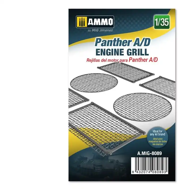 1 35 AMMO MIG 8089 Panther A/D Engine Grilles Resin onderdeel Alleen Vandaag