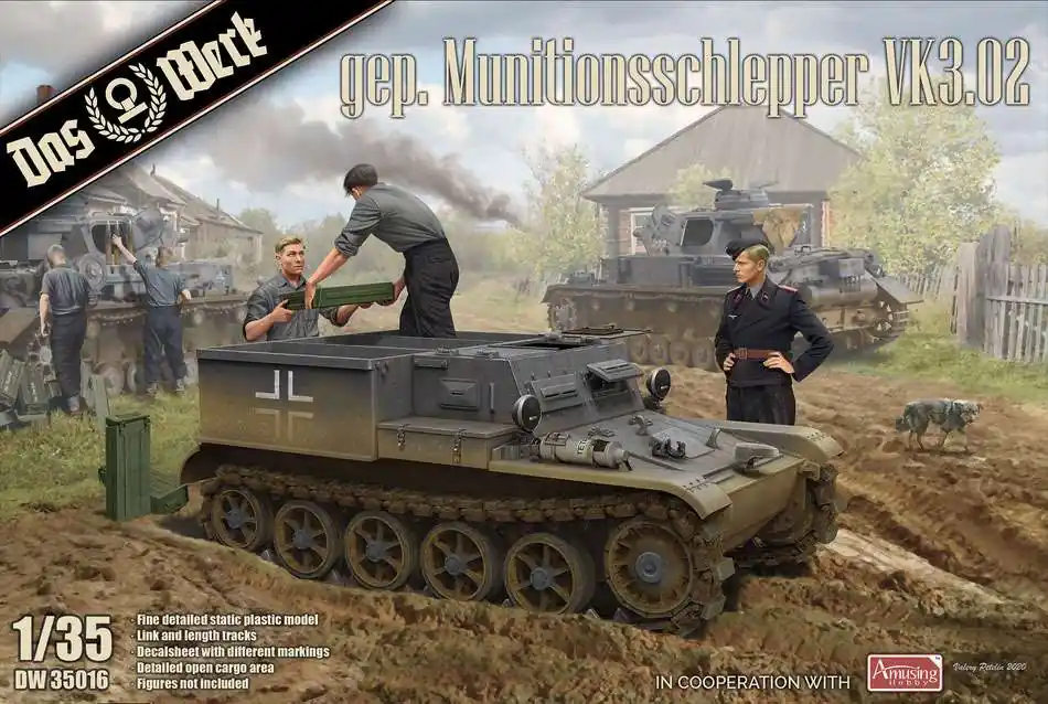 Finale Uitverkoop 1 35 Das Werk 35016 Gepanzerter Munitionsschlepper VK3.02 Plastic Modelbouwpakket