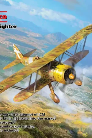 1 32 ICM 32020 CR.42 Falco WWII Italian Fighter Plastic Modelbouwpakket Meest Verkocht