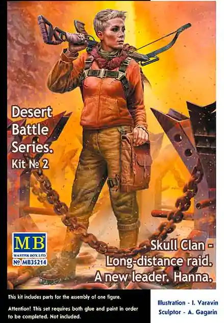 1 35 Master Box 35214 Skull Clan - Long Raid - A new Leader Hanna Plastic Modelbouwpakket Rechtstreeks Van De Fabrikant