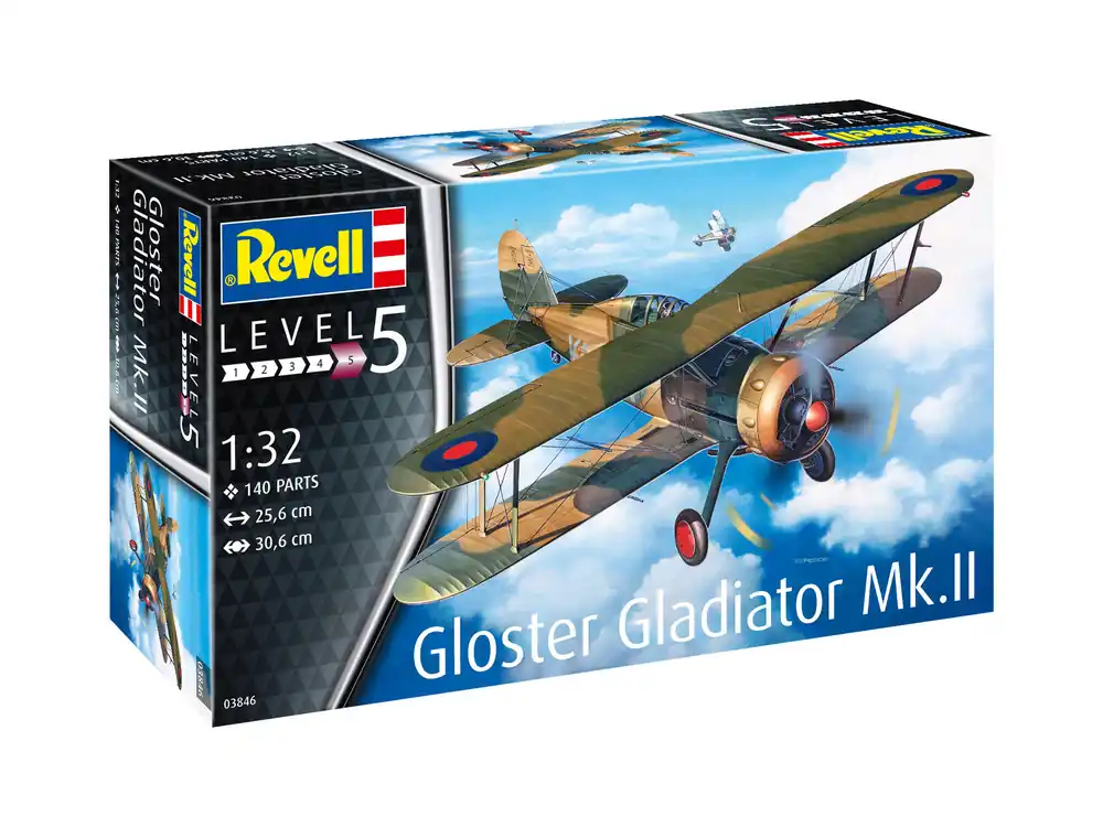 1 32 Revell 03846 Gloster Gladiator Mk. II Plastic Modelbouwpakket Koop Vandaag