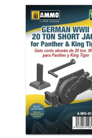 1 35 AMMO MIG 8122 GERMAN WWII 20 TON SHORT JACK Panther Tiger Resin onderdeel Rechtstreeks Van De Fabrikant