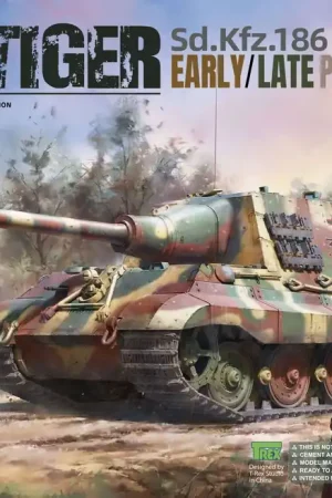 Favoriet 1 35 Takom 8001 Sd.Kfz.186 Jagdtiger Early/Late Production (2 in 1) Plastic Modelbouwpakket
