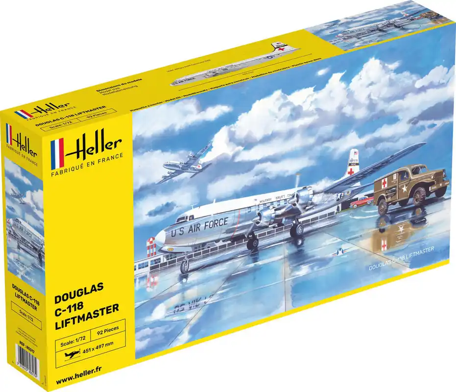 1 72 Heller 80317 C-118 LIFTMASTER Plane Plastic Modelbouwpakket Meest Verkocht