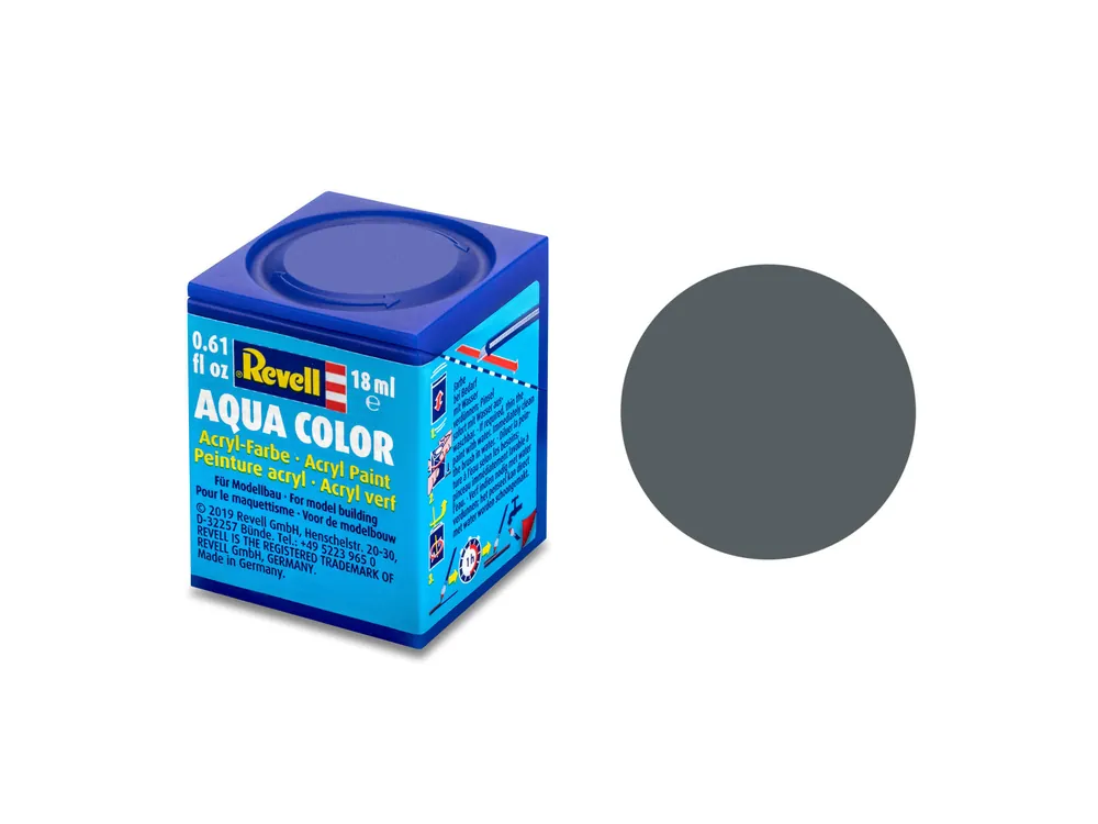 Favoriet Revell Aqua 77 Dust Grey - Matt - RAL7012 - Acryl - 18ml Verf potje