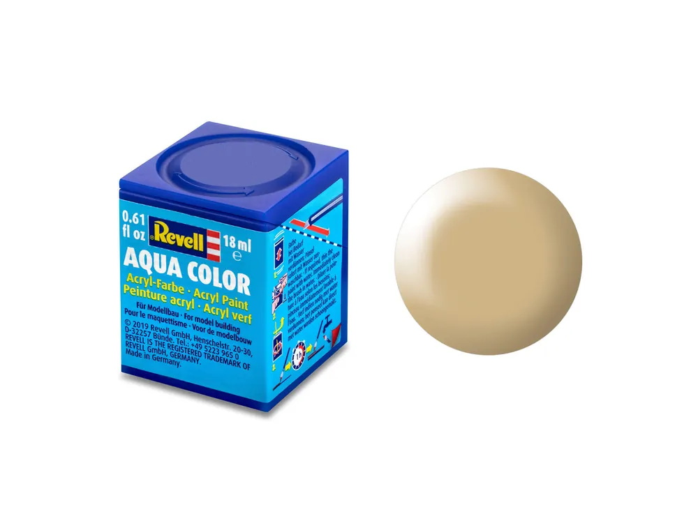 Revell Aqua 314 Beige - Satin - RAL1001 - Acryl - 18ml Verf potje Gecertificeerd