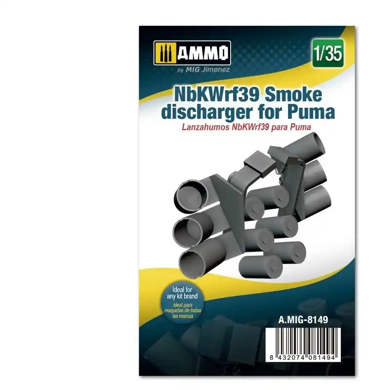 1 35 AMMO MIG 8149 NBKWRF39 Smoke Discharger for Puma Resin onderdeel Beperkt Aanbod
