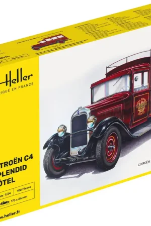 1 24 Heller 80713 Citroen C4 - Splendid Hotel Bus Plastic Modelbouwpakket Dagaanbieding