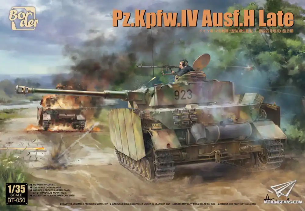 Lage Prijs 1 35 Border Model BT050 Panzerkampfwagen IV - Pz.Kpfw.IV Ausf.H Laat - Tank Plastic Modelbouwpakket