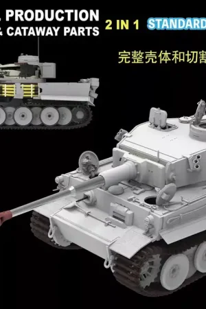 1 35 Rye Field Model 5130 Pz.Kpfw. VI Ausf. E Tiger I Vroege Productie - Standaard-ed. met volledige interieur & doorsnede Plastic Modelbouwpakket Uitverkoop