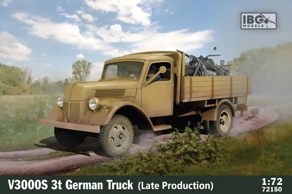 Korting 1 72 IBG Models 72150 Ford V3000S 3t - Duitse Vrachtwagen - Late Productie - Militaire Truck Plastic Modelbouwpakket